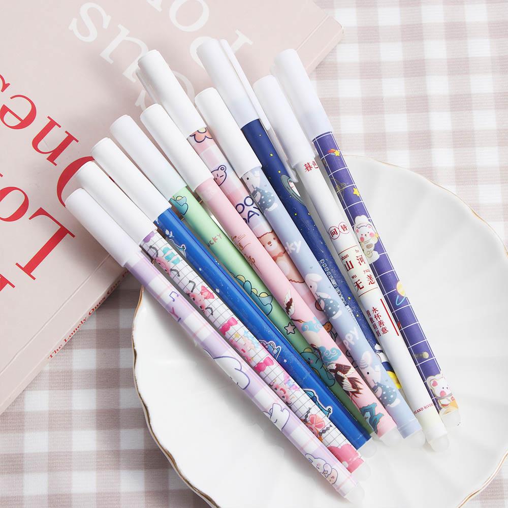 Stationery Press Pen 0.5mm Cartoons Blue Gel Pens Neutral Erasable Pen Student Pen Erasable Pen