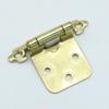 2Pcs American Self Closing Spring Hinge with Screws Overlay Cabinet Door Flush Hinges for DIY