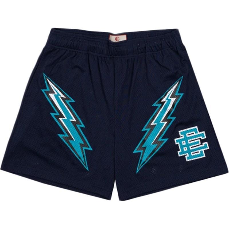 Eric Emanuel EE Herren Mesh Fitnessshorts Atmungsaktiv Jogging Training Lässige Sportbekleidung