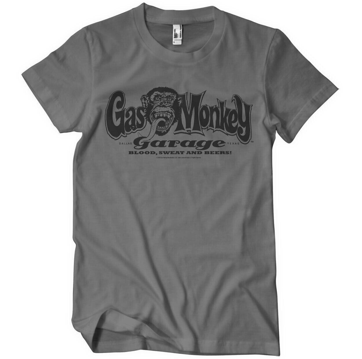 Officially Licensed Gas Monkey Garage Logo Mens T-Shirt XXXL