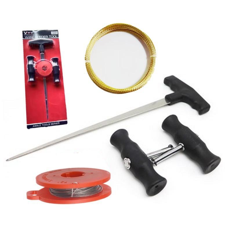 Windscreen Removal Tools, Car Window Removal Tool, Handles, Wire Installation, Universal Tool Set for Removing Windscreen Car Kit