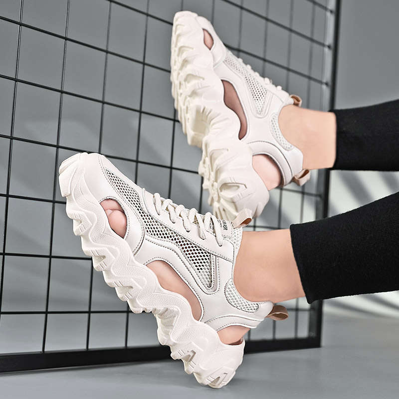 Fashion With High Soles Orthopedic Slippers Autumn Footwear Men's Shoes Brands Mem Man Sneakers Boy Sandals Platform Techwear Tennis