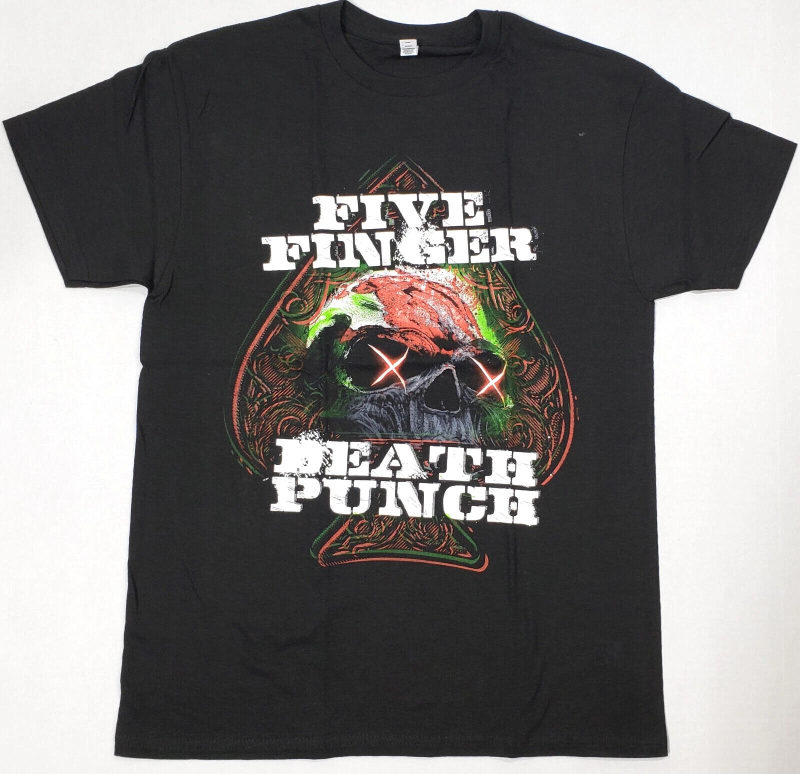 Five Finger Death Punch T-shirt FFDP Metal Band Adult Men s MEDIUM Black Tee XXXXL