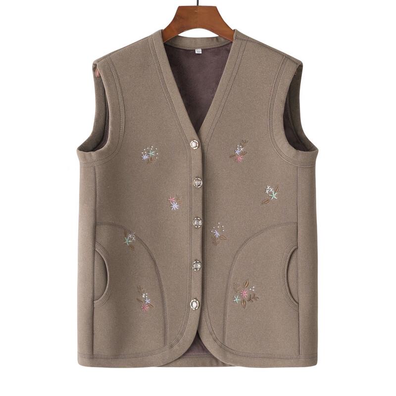 Elderly Women's Fleece Lined Winter Vest