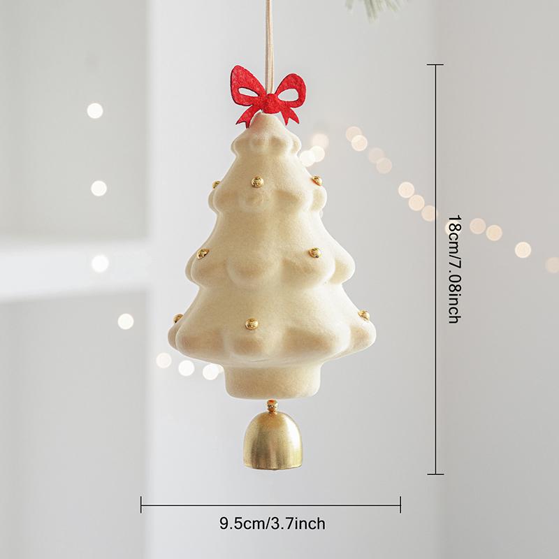 Christmas Tree Flocking Hanging Ornaments Xmas Tree Pendants Christmas Decoration New Year 2026 Party Decor Navidad Gifts 7