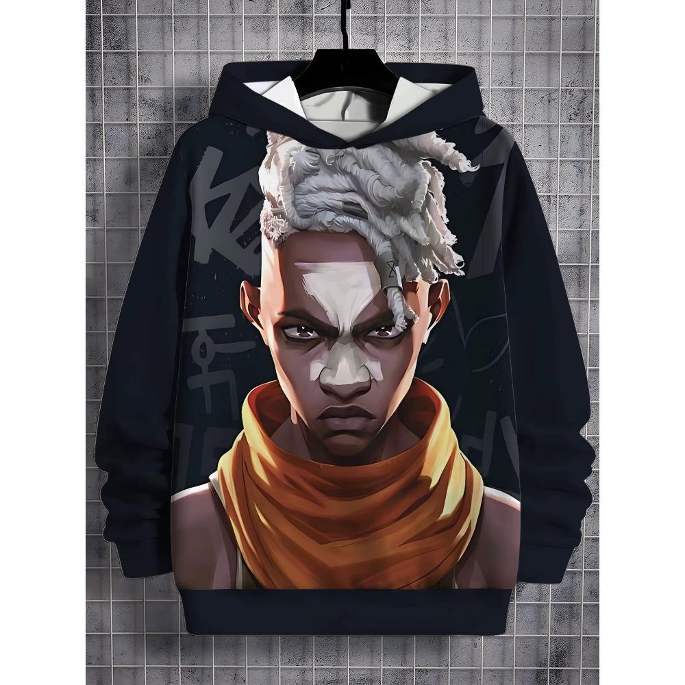 

Аниме Игра Arcane Jinx 3D Принт Толстовки Мужчины Женщины Мода Худи Свитшот Женские Свитшоты Унисекс Спортивный Костюм Пуловеры Одежда Lol 160