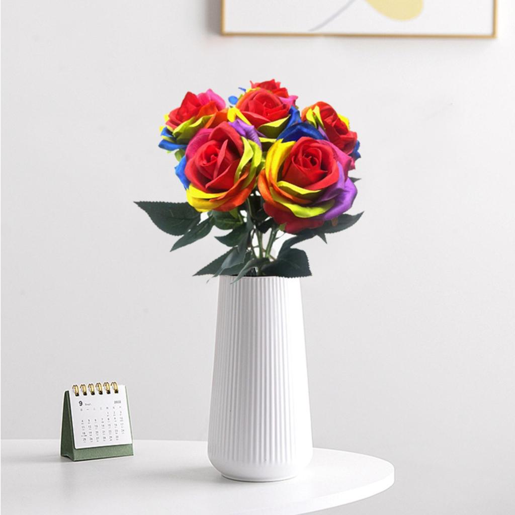 Artificial Rose Flowers Plant Branches Festival Wedding Home Decoration