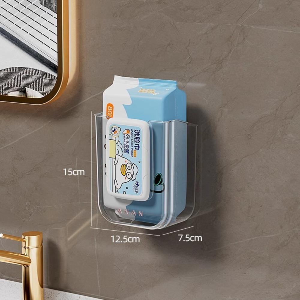 With Large Opening Wet Tissue Storage Box Wall-Mounted Toilet Paper Holder New Wet Wipe Dispenser