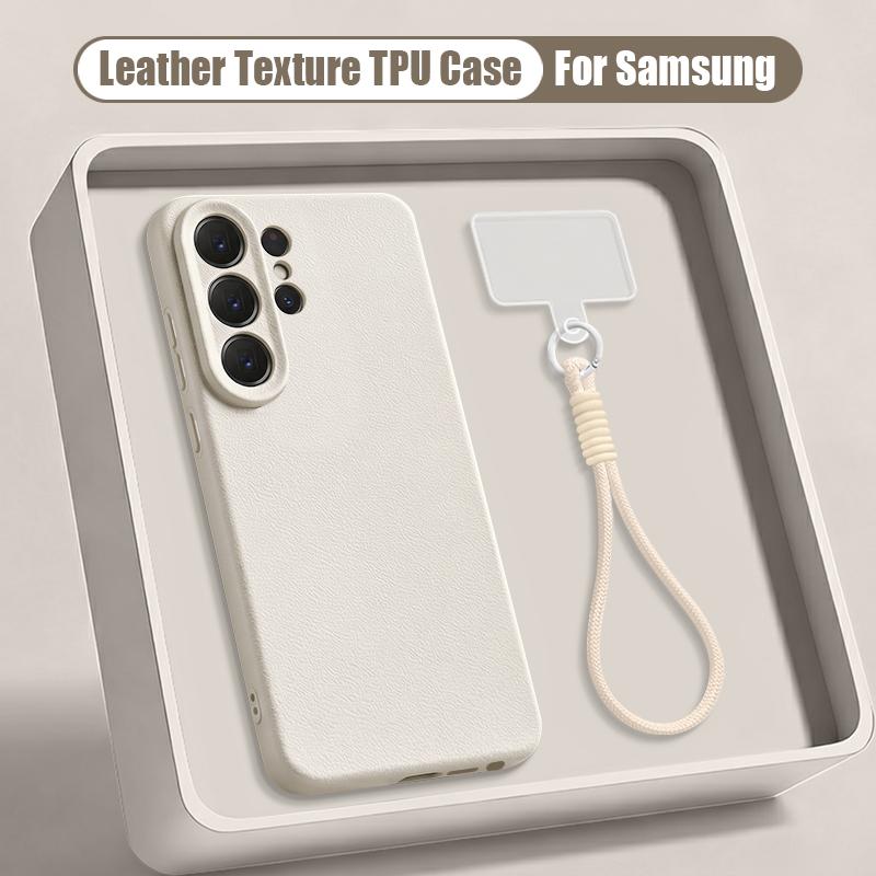 Wrist Strap Lanyard Phone Case For Samsung Galaxy S26 S24 S25 Ultra S23 S25 FE A57 A17 A56 A16 A55 A36 A15 A25 5G Soft TPU Cover