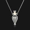 Transparent Openable Necklace Water Drop Mini Bottles Necklace Glaze Vial Pendant  Keepsake