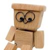 Shaking Wooden Man Figurine Handmade Car Ornaments Action Figure Little Nerdy Dolls Car Accessories Car Ornaments Creative Gifts