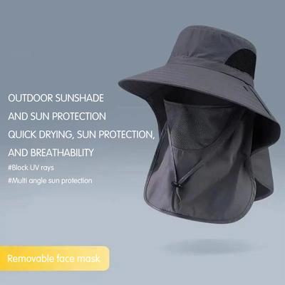 Sonnenschutzhut mit Nackenschutz Cooler Strandhut Reisekrempe Sommer UV-Hüte für Sommer Strand Angeln Wandern
