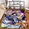 Colorful Anime Carpet Featuring Two Characters in Bold Design Suitable for use as an anti-slip for living room bedroom sofas