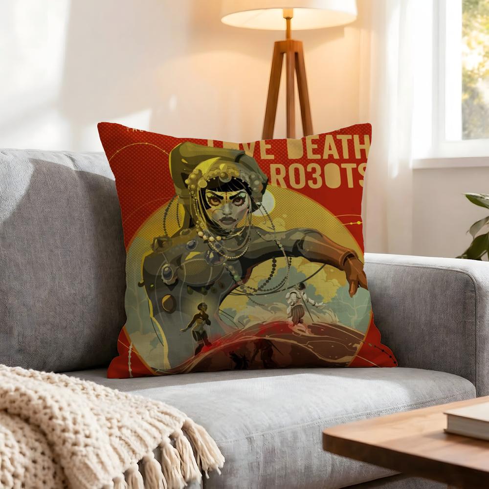 Show Love Death  Robots Cushion Cover Pcs Decorative Covers Soft Cushion Case for Sofa Couch Decor x x Pillowcases