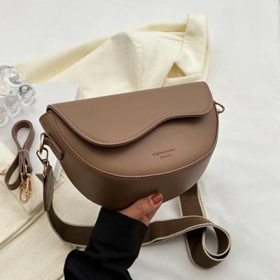 Umhängetasche für Damen, Retro, einfarbig, Kunstlederriemen, feste Nähte, verstellbar, wasserdicht, tragbar, für Reisen