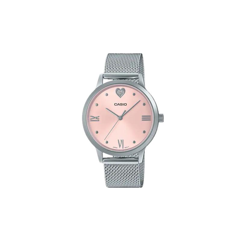

Casio STANDARD series fashionable simple watch waterproof quartz movement stainless steel strap Japanese and Korean watch women s watch LTP-2022VM-4C розовый