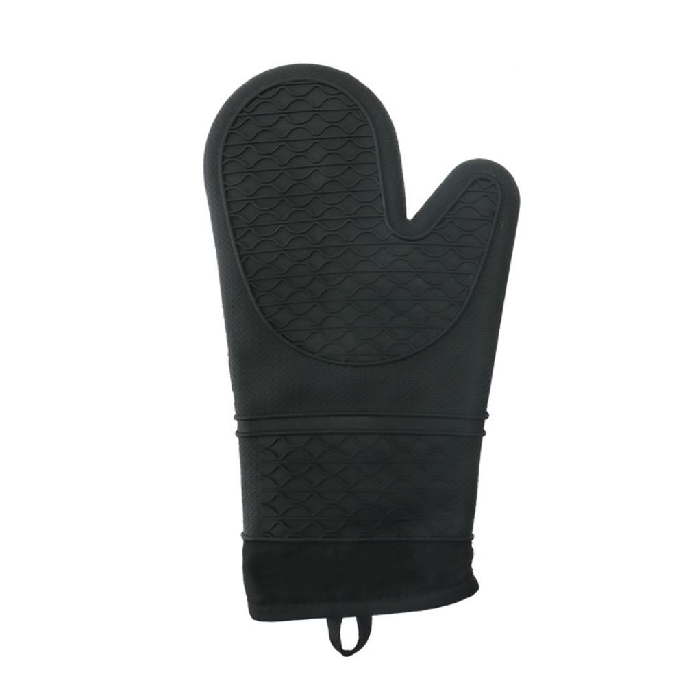 1 Pair Baking Utensils Silicone Oven Gloves Anti-Scalding Thick Insulated Gloves Heat Resistant Oven Mitts Home