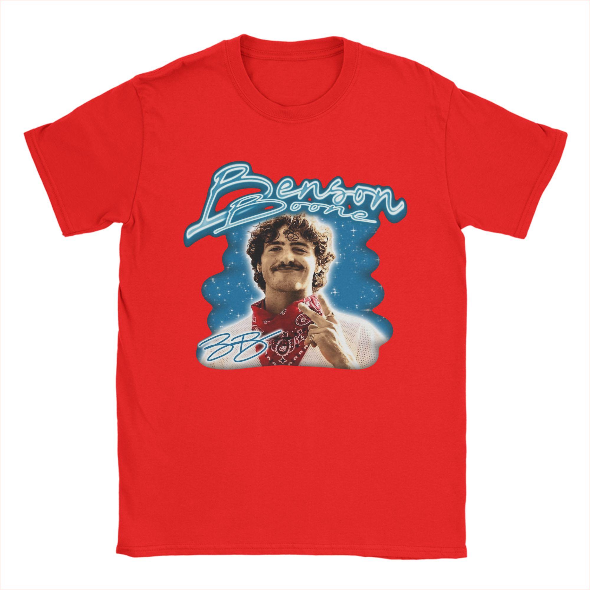 

Benson Boone TShirt Unisex Vintage Cotton Tee Shirt O Neck Short Sleeve T Shirt Party Clothes S