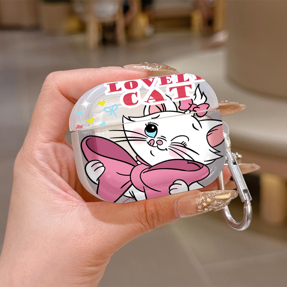 Cartoon Cute Maries Cat Hot Translucent Silicone Case for Airpods 4 3 Pro 2 1 Wireless Earphone Headphone Pro2 Protective Covers
