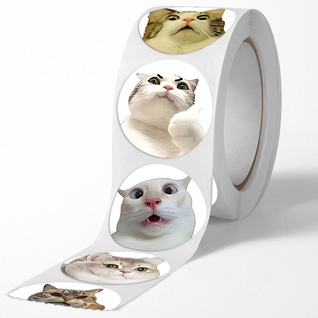 500 buc Autocolante Pisică Meme Desen Animat Papetărie Autocolante Planner Scrapbooking Autocolante Recompensă Autocolante Ambalaj Cadou pentru Iubitorii de Pisici
