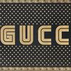 Gucci Guccy Star Print Leather Clutch Wallet Unisex wallet Black 5104890GUSN1055