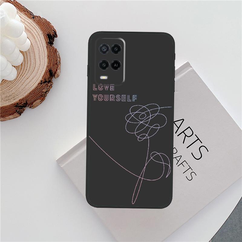 Love Yourself Case For Oppo A18 A38 A58 A78 A98 A79 A40 A60 A80 A16 A76 A96 A15 A74 A94 A54 A77 A17 Cover