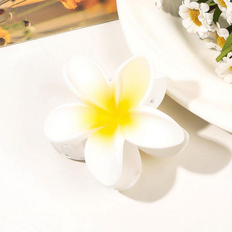 8CM Boho Flower Hair Clip for Women Hawaiian Gradient hairclip Bohemia Flower Hairpin Vacation Hair Claw Clip Sweet Barrettes