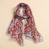 Luxury Brand Women Beach Scarf Georgette Silk Shawls Design Print Headband Female Summer Headband Wraps Sunscreen Hijab