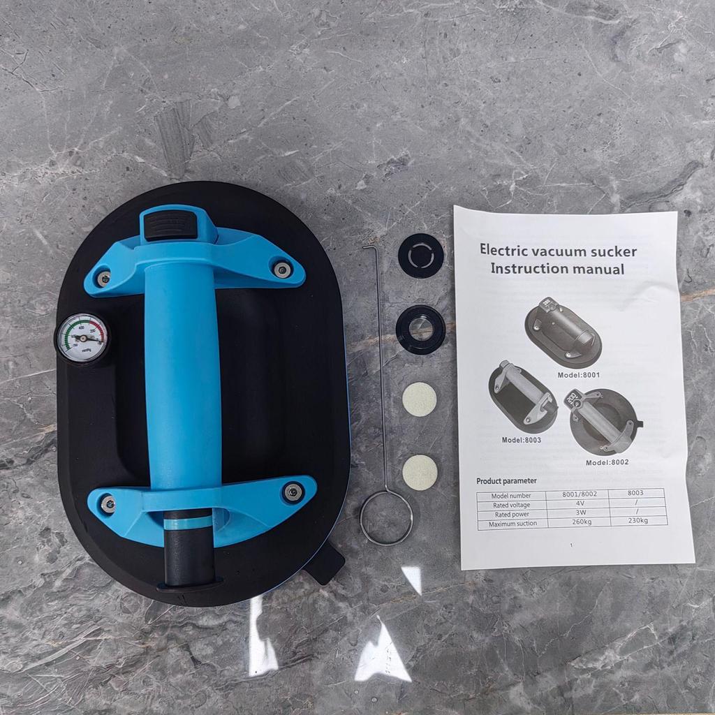 8-Inch Automatic Electric Vacuum Suction Cup for Heavy-Duty Glass and Tile Lifting