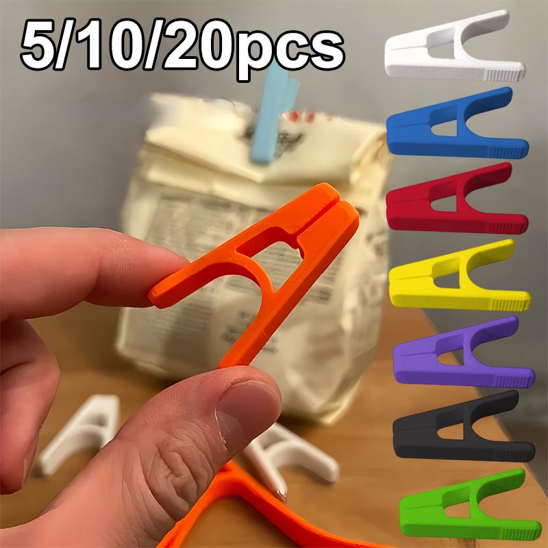 Snack Bag Sealing Clips Mini Assorted Colors Easy To Use Portable Sealers for Kitchen Organization Food Fresh Keeper