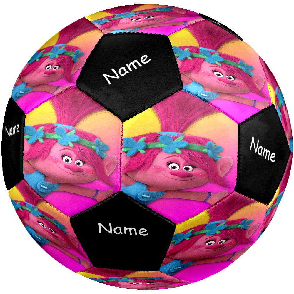 Custom Name Trolls Theme Size 5 Soccer Ball, Suitable for Both Indoor and Outdoor Matches, a Gift Suitable for Everyone.