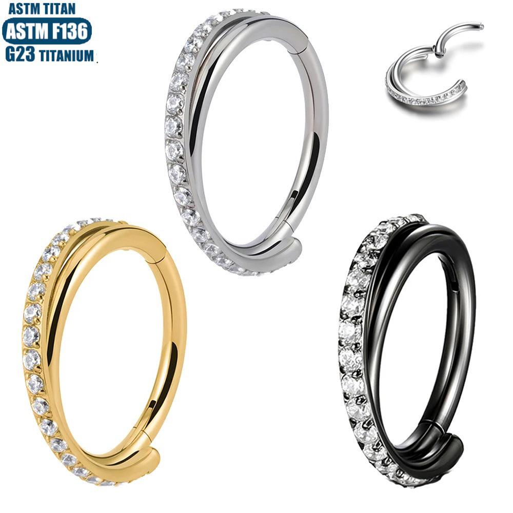 G23 Titan Nahtloser Crossover Septum & Tragus Nasenring Piercingschmuck