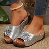 Women Summer Sandals Shoes Elegant Shoes Slides Sandals Ladies Wedge Sandals for Women Casual Footwear Slipper Female