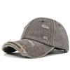 Distressed Baseball Hats Broken Hole Sunscreen Hats Fashion Peaked Cap  Man Women Outdoor Sports