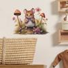 Fun-f9 Cartoon Cute Little Mouse Mushroom Bedroom Living Room Porch Home Decoration Wall Sticker