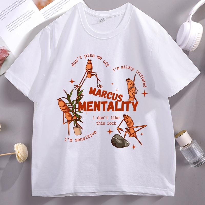 

Marcus Unisextality Tshirt Casual Humor Design Short Sleeve Tshirt Unisex Women Casual Round Neck T Shirt Breathable Cotton Tees 4XL