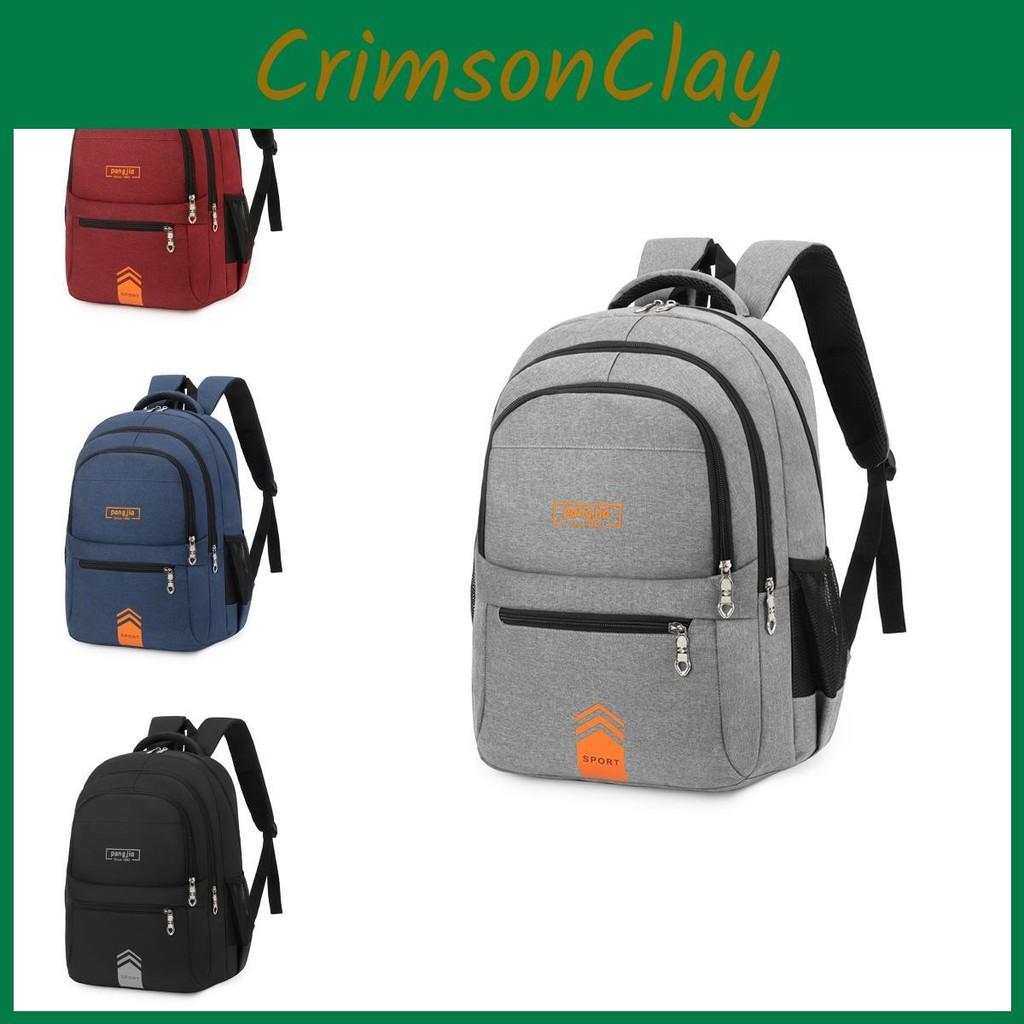 Letter Style Minimalist Printed Backpack Outdoor Travel Bag Schoolbag Student