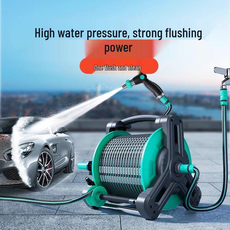 High-Pressure Car Wash Spray Head with Brush & Soft Hose