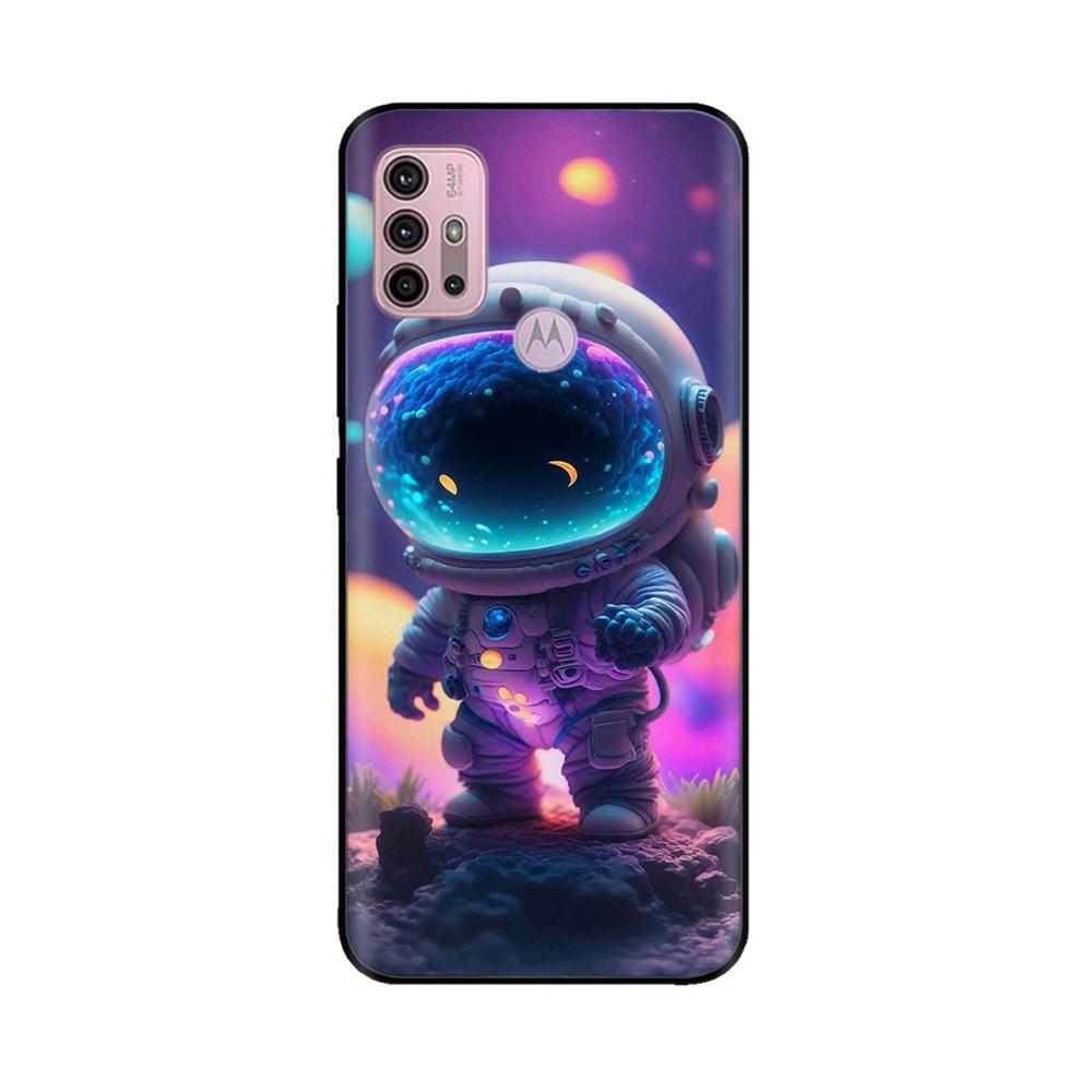 For Motorola Moto G20 Case XT2128-1 XT2128-2 Cover Cute Cartoon Painted Soft Silicone Phone Case For Moto G10 G30 G20 G60 Capa