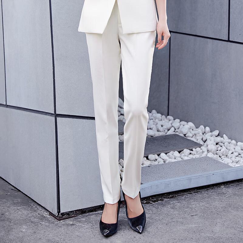 Women's Straight Leg High-Waist Office Suit Pants