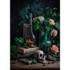Dark Academia Art Skull Gothic Vanitas Flower  Poster Prints Canvas Painting Wall Art Picture for Living Room Home Decor