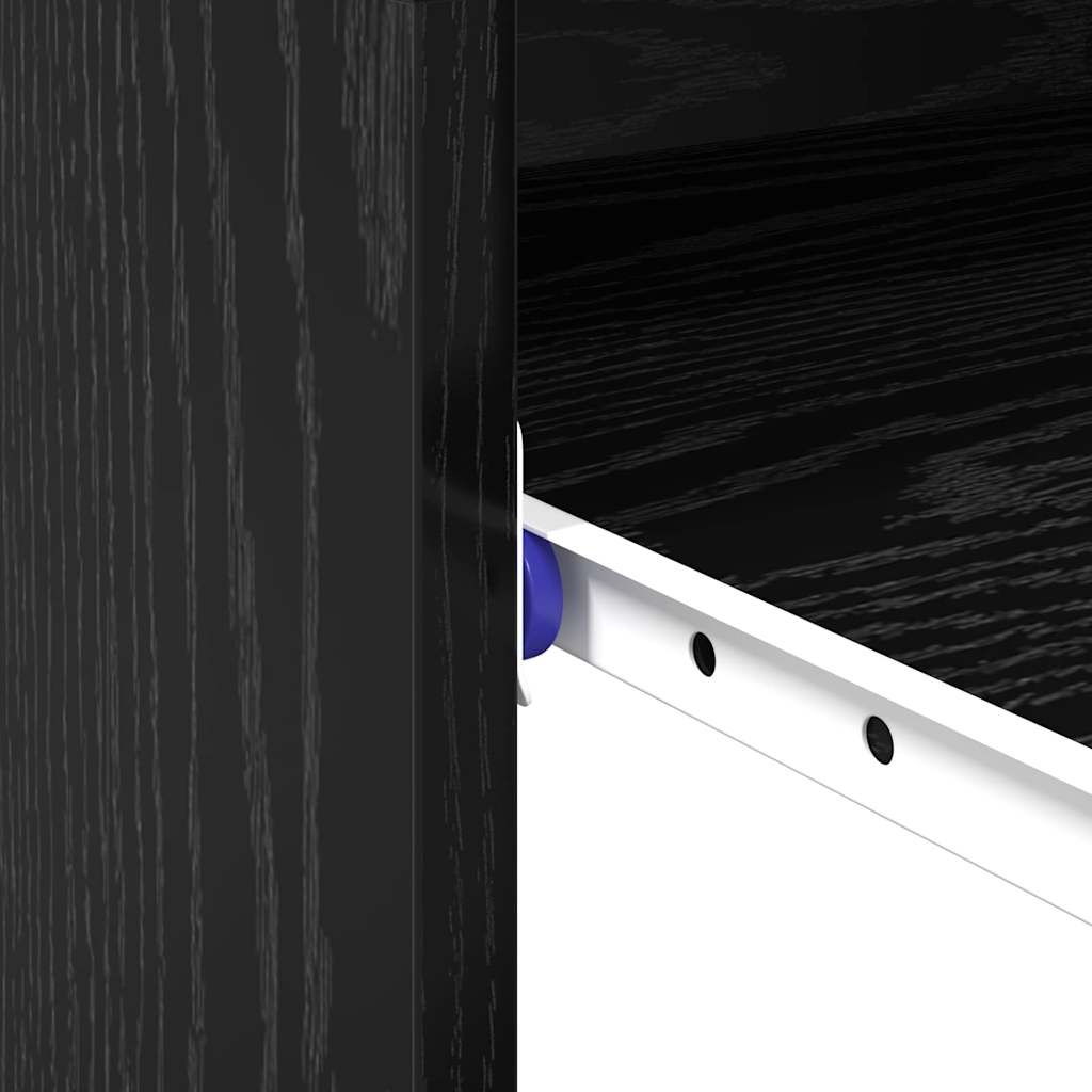 Desk Black Oak Effect 77.5 x 43 x 79 cm