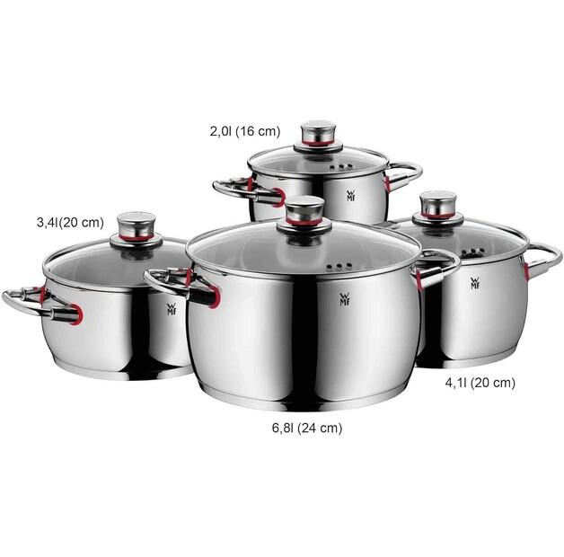WMF Quality One Pot Set, 4 Pieces (07.7404.6380)