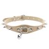 Collana girocollo nera borchiata Rivetto Borchia Punk Rock Campanellino Ecopelle Gotico Collare Donna Chocker Ragazze Harajuku Costume Gioiello Gotico