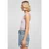 Débardeur court - URBAN CLASSICS - Ladies Cropped Rib Top - Violet lavande - Slim - Confortable