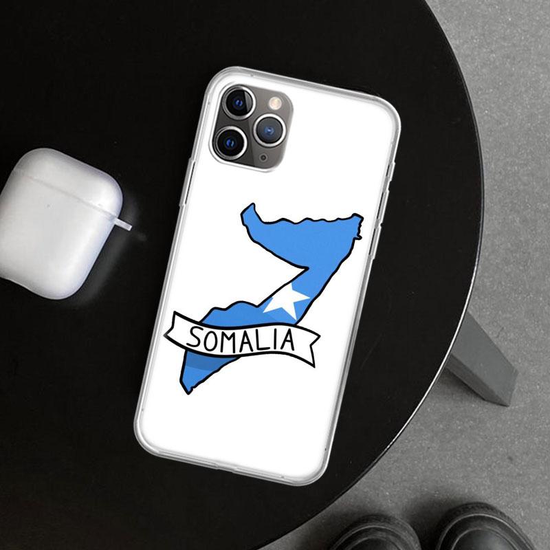Somali Somalia National Flag Phone Case Cover for iPhone 11 12 13 Mini 14 15 Plus 16 Pro Max 17 Air 7 8 + SE Art Customized Fund