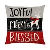 Christmas Pillow Cover for Home Sofa Atmosphere Printed Pillow Cover Christmas Cushion Cover New Style