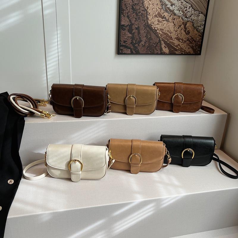 New Fashion Niche Design Popular Versatile Pin Buckle Small Square Bag Shoulder Crossbody Women's Bag