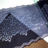 (3 Colors) 22.5cm wide Elastic Lace, Two Tone Stretch Lace Fabric for Lingerie, Bra, Underwear, Garment, Sewing & Crafting