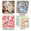 1.5-inch Letter Sticker Multicolor English Alphanumeric Combination Holiday Gift Decoration Waterproof Letter Sticker